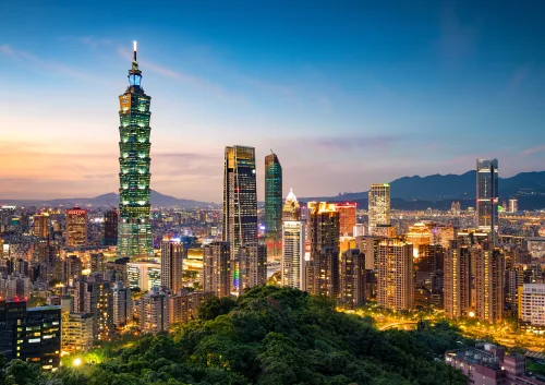 City of Taipei at night, Taiwan; Shutterstock ID 2388945741; purchase_order: ; job: UKSC-001; client: ; other: